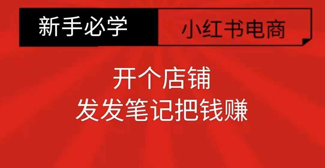 小红书零食共创【新手易上手】开个店铺，发发笔记把钱赚-沐风资源库