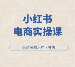 小红薯电商实操课，小红书开店实操必学课-沐风资源库