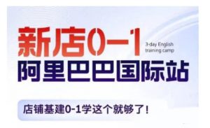 阿里巴巴国际站新店0-1，店铺基建0-1学这个就够了-沐风资源库
