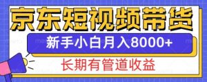 京东短视频带货新玩法，长期管道收益，新手也能月入8000+-沐风资源库
