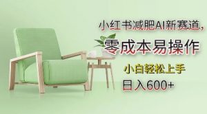 小红书减肥AI新赛道，零成本易操作，日入多张，小白轻松上手【揭秘】-沐风资源库