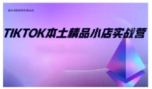 TikTok本土精品小店出海实战营，从入门到高阶，不止0-1!-沐风资源库