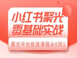 小红书聚光零基础实战，聚光平台投放课程从0到1-沐风资源库