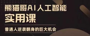 AI人工智能实用课，实在实用实战，普通人逆袭翻身的巨大机会-沐风资源库