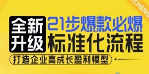 21步爆款必爆标准化流程，全新升级，打造企业高成长盈利模型-沐风资源库