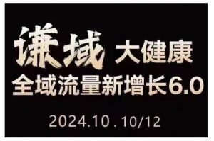 大健康全域流量新增长6.0，公域+私域，直播+短视频，从定位到变现的实操终点站-沐风资源库