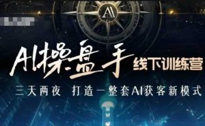 AI操盘手线下训练营，打造AI获客新模式，跟上ai时代，新商业-沐风资源库