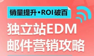 销量提升•ROI破百 独立站EDM邮件营销攻略，如何通过邮件营销每年获得100万美金销售额!-沐风资源库
