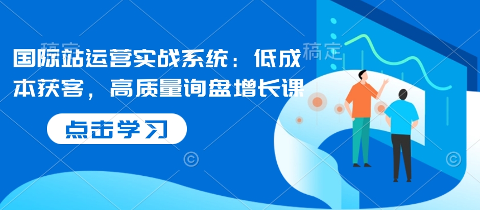 国际站运营实战系统：低成本获客，高质量询盘增长课-沐风资源库
