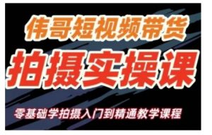 短视频带货拍摄实操课，零基础学拍摄入门到精通教学-沐风资源库