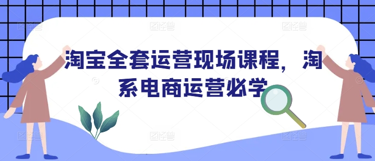 淘宝全套运营现场课程，淘系电商运营必学-沐风资源库
