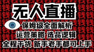 2025无人直播这么做就对了，保姆级全面解析，全程干货，新手老手都可上手-沐风资源库