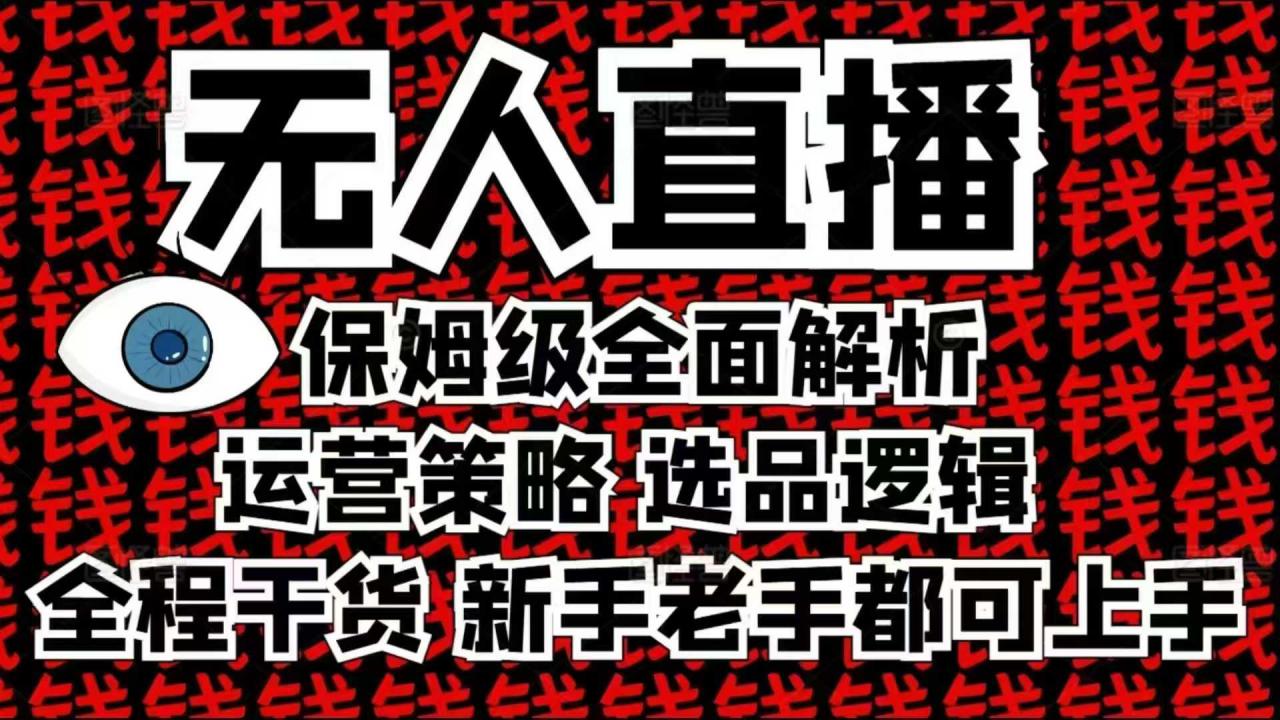 2025无人直播这么做就对了，保姆级全面解析，全程干货，新手老手都可上手-沐风资源库
