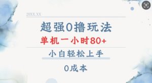 超强0撸玩法 录录数据 单机 一小时轻松80+ 小白轻松上手 简单0成本【仅揭秘】-沐风资源库