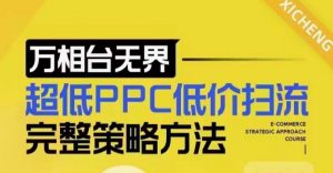 超低PPC低价扫流完整策略方法，最新低价扫流底层逻辑，万相台无界低价扫流实战流程方法-沐风资源库