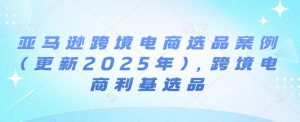 亚马逊跨境电商选品案例(更新2025年2月)，跨境电商利基选品-沐风资源库