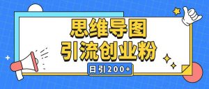 暴力引流全平台通用思维导图引流玩法ai一键生成日引200+-沐风资源库