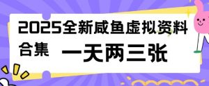 2025全新闲鱼虚拟资料项目合集，成本低，操作简单，一天两三张-沐风资源库