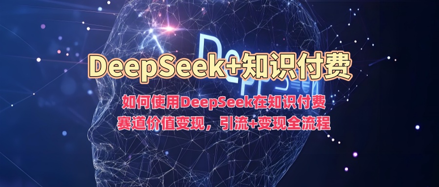 如何使用DeepSeek在知识付费赛道价值变现，引流+变现全流程-沐风资源库