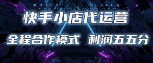 快手小店代运营 限时托管计划 合作模式 利润五五分成【揭秘】-沐风资源库