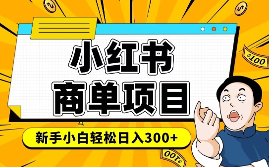 小红书千粉商单，稳定快速变现项目，实现月入6-8k并不是很难-沐风资源库