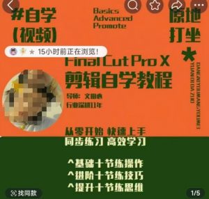 轻松玩转剪辑系统课,从零开始快速上手,同步练习高效学习,思维提升从简到难-沐风资源库