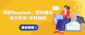 用好DeepSeek，轻松辅导孩子作业+学科规划-沐风资源库