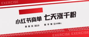 小红书商单2.0最新玩法，3天涨千粉单日变现多张-沐风资源库