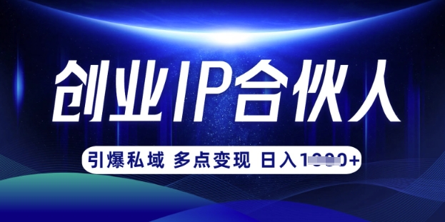 云帆·创业ip合伙人打造3.0，从0到1教你做网创，实现月入过W-沐风资源库