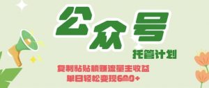 开启躺Z模式，Deepseek+公众号流量主，日入3张【揭秘】-沐风资源库