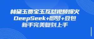 持续爆火的林黛玉贾宝玉互怼视频，比爽文还好看，利用DeepSeek+即梦+豆包就可以完美复刻-沐风资源库