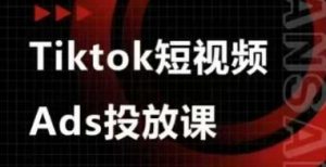 Ads视频投放课，tiktok短视频广告投放课-沐风资源库