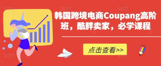 韩国跨境电商Coupang高阶班,酷胖卖家,必学课程-沐风资源库