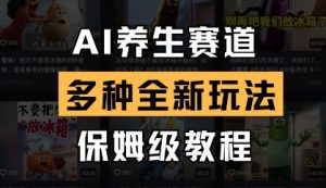 AI养生赛道，多种全新玩法，保姆级教程拆解-沐风资源库