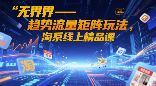 无界-趋势流量矩阵玩法，淘系线上精品课-沐风资源库