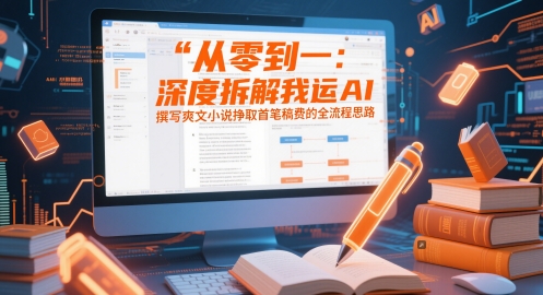 从零到一：深度拆解我运用AI撰写爽文小说挣取首笔稿费的全流程思路-沐风资源库