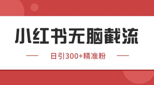 小红书只要你有同行就能获客，独家野路子获客玩法，暴力截流【揭秘】-沐风资源库