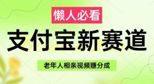 支付宝新赛道，利用老年人相亲视频，挣分成收益，轻松月入过W，操作简单-沐风资源库