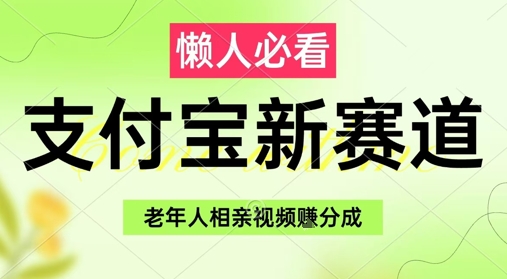 支付宝新赛道，利用老年人相亲视频，挣分成收益，轻松月入过W，操作简单-沐风资源库