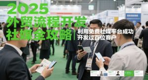 2025外贸流程开发社媒全攻略，利用免费社媒平台成功开发过百位客户-沐风资源库