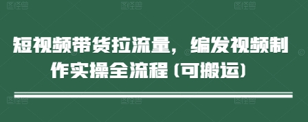 短视频带货拉流量，编发视频制作实操全流程(可搬运)-沐风资源库