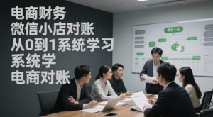 电商财务微信小店对账，从0到1系统学习电商对账-沐风资源库