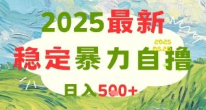 2025最新暴力自撸项目，日入5张+，可矩阵操作【揭秘】-沐风资源库