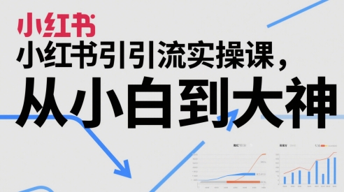 小红书引流实操课，从小白到大神-沐风资源库