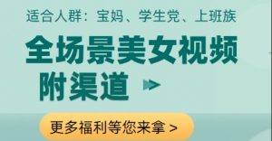 全场景美女视频制作，附渠道，当天变现【揭秘】-沐风资源库