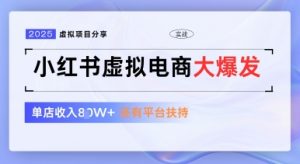 小红书虚拟电商项目,平台大力免费流量扶持,低门槛1拖3玩法-沐风资源库