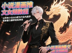 小说漫画推文女频教程，让所有小白从0成为行业内高手，简单暴力兼职轻松挣米-沐风资源库