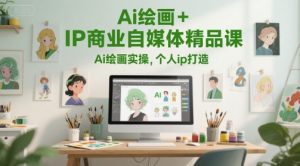 Ai绘画+IP商业自媒体精品课，Ai绘画实操，个人ip打造-沐风资源库