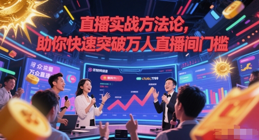 直播实战方法论，助你快速突破万人直播间门槛-沐风资源库