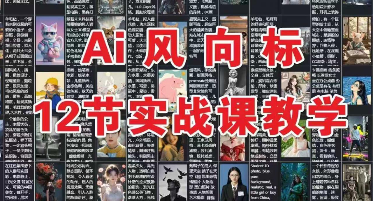 AI风向标：12节实战课教学-沐风资源库